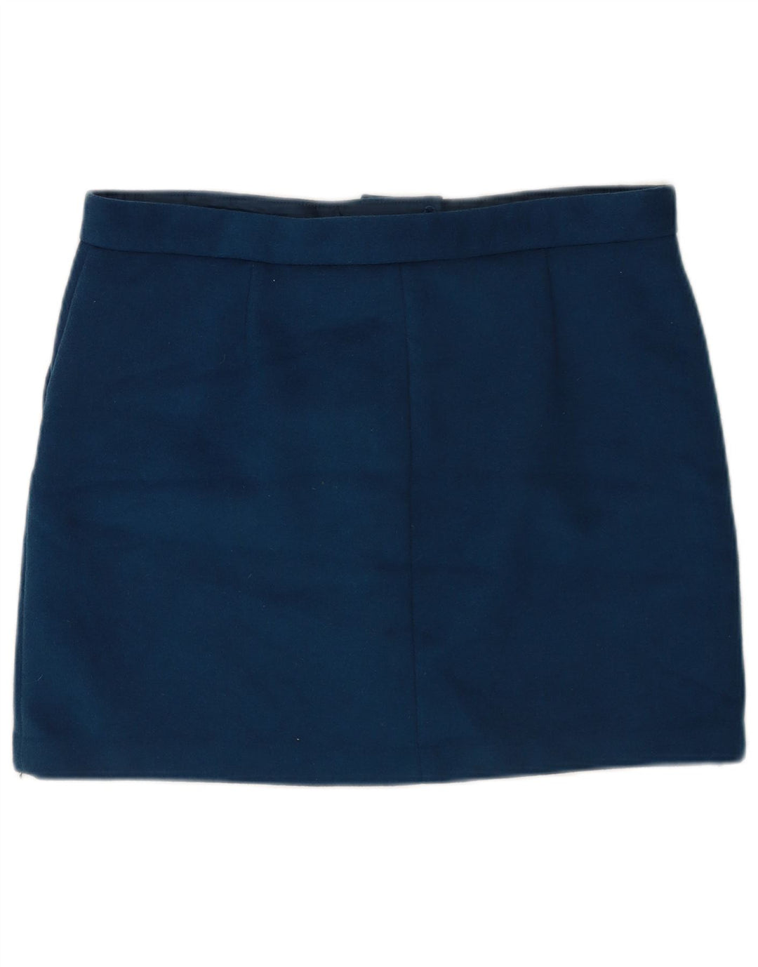 Marks & Spencer Dame Mini-nederdel UK 18 XL W36 Blå Polyester