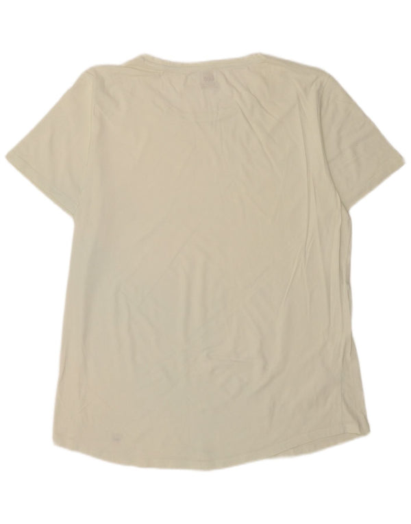 Lee Herre Lang Regular Fit T-Shirt Top 2XL Hvid
