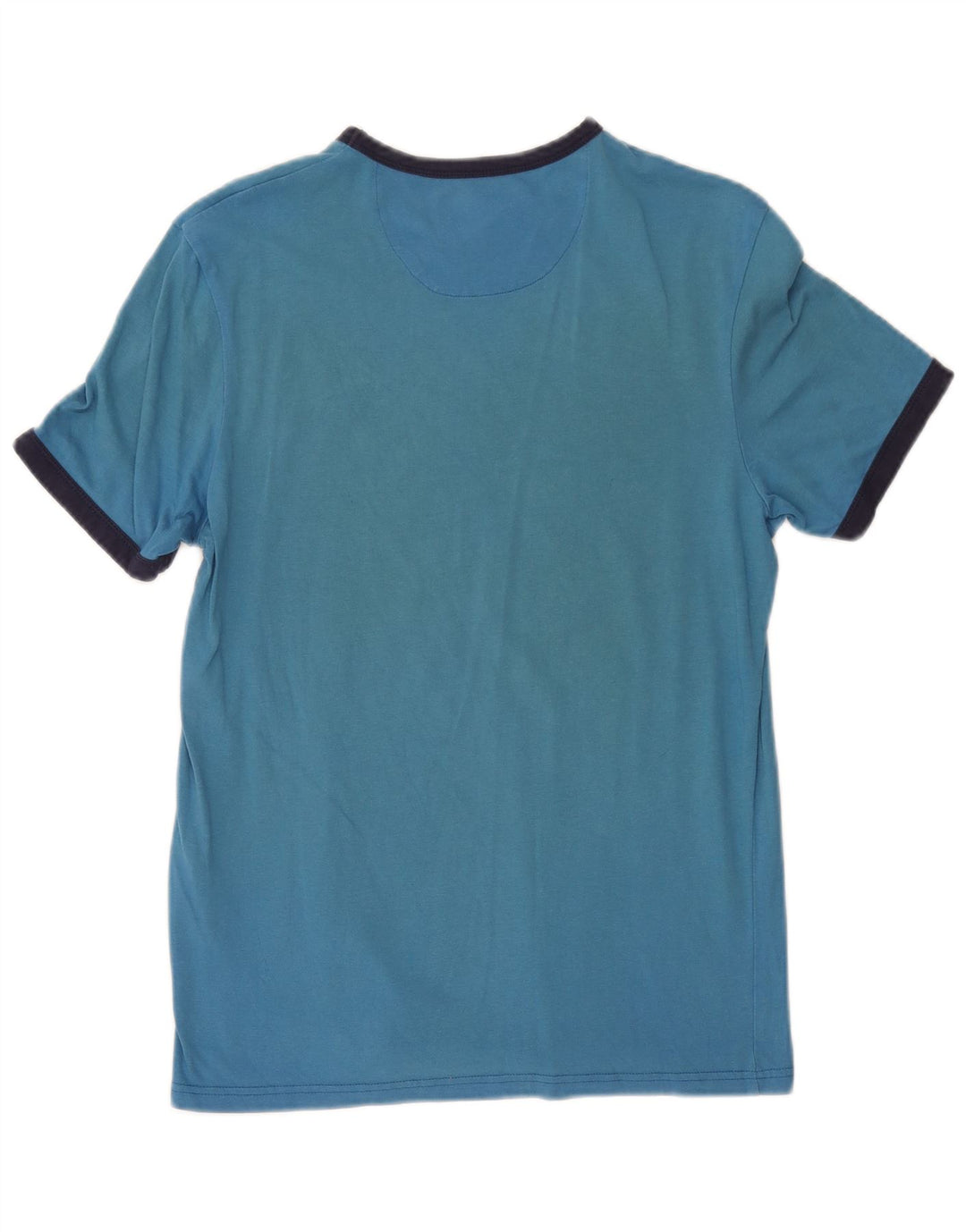 Lyle & Scott Herre T-Shirt Top Lille Blå Colourblock Bomuld