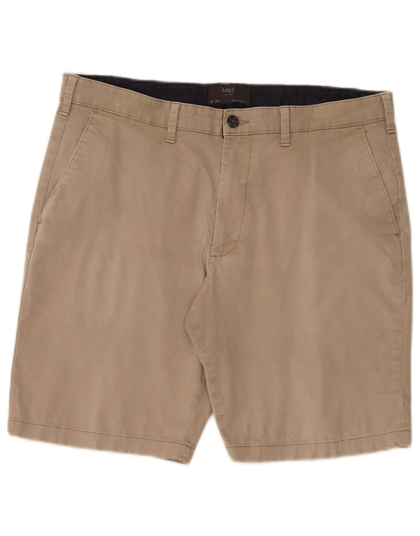 Marks & Spencer Chino Shorts til mænd W36 Large Beige Bomuld
