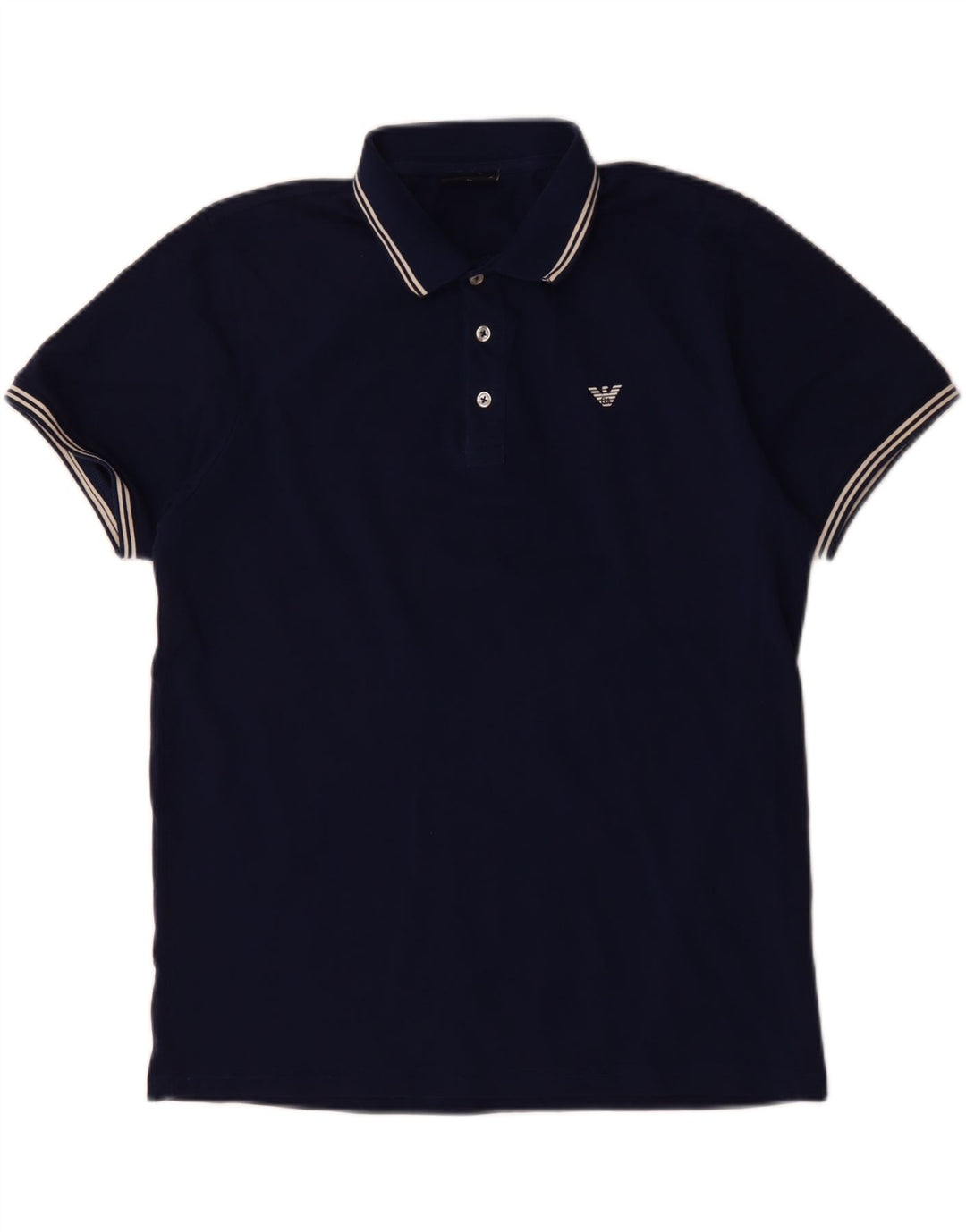 Emporio Armani herre poloshirt XL marineblå bomuld