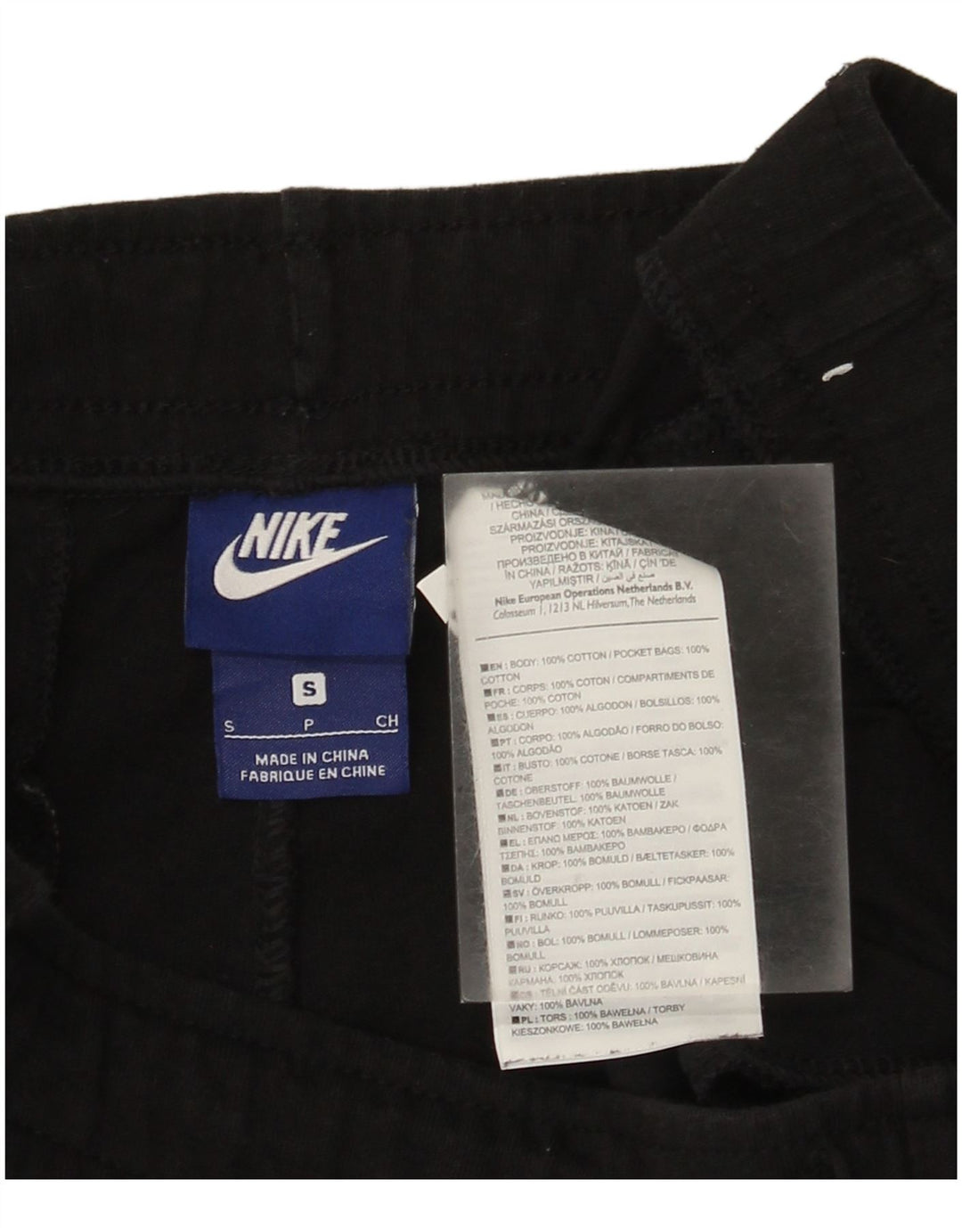 Nike Sportsshorts til mænd, små sorte bomuld