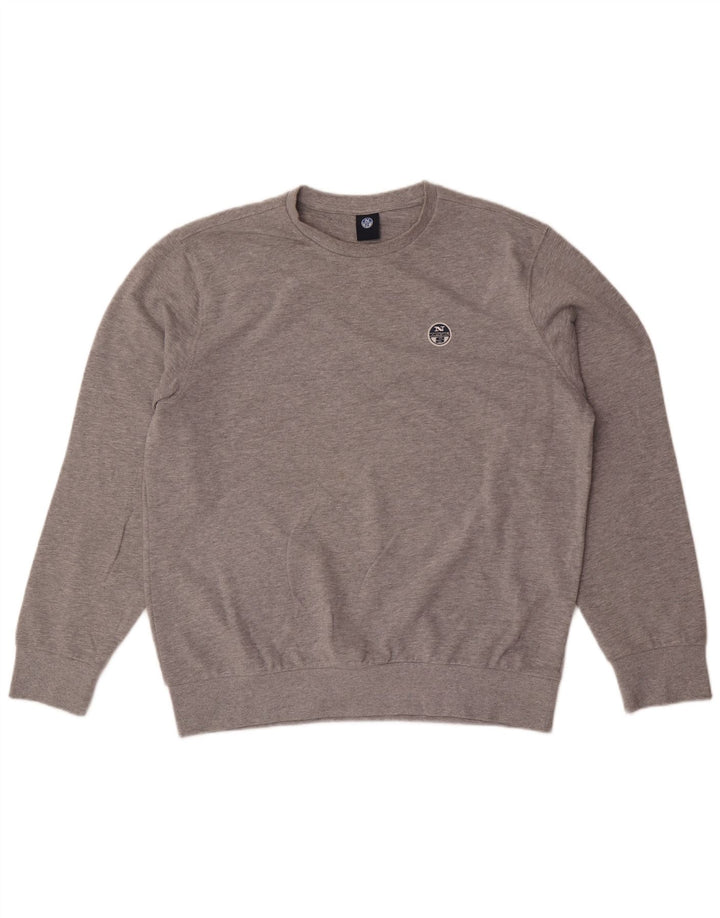 North Sails Herre Sweatshirt Jumper Stor Grå Bomuld