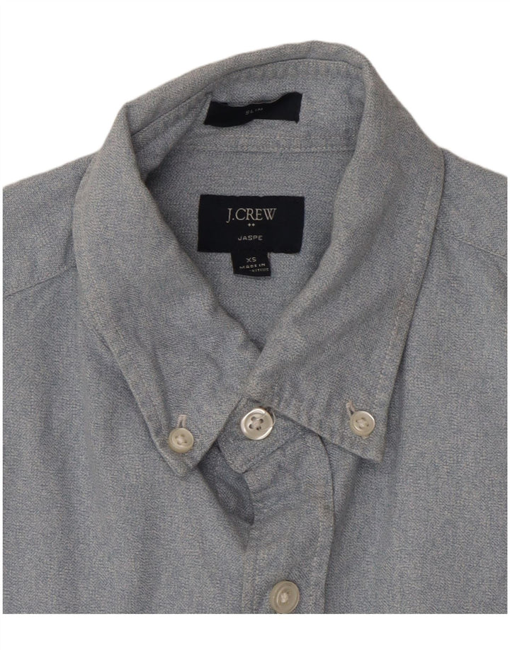 J. CREW Herre Slim Fit skjorte XS blå bomuld