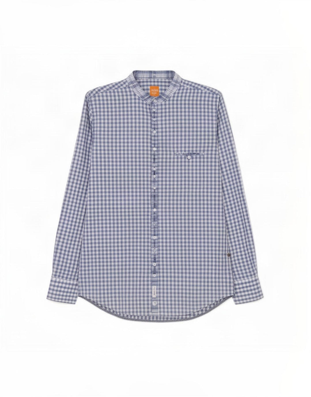 Hugo Boss Herreskjorte Medium Blue Gingham Cotton