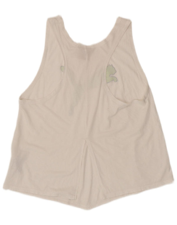 Puma Grafisk Vest Top UK 14 Large White Polyester