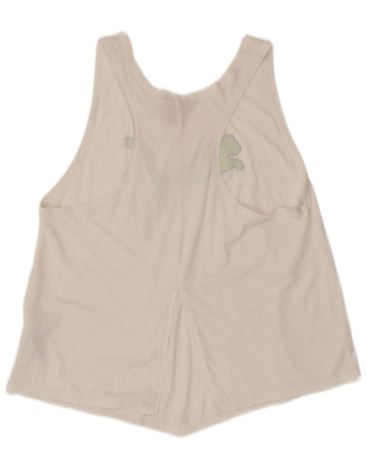 Puma Grafisk Vest Top UK 14 Large White Polyester