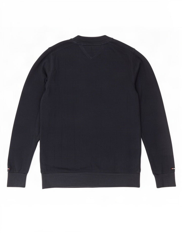 Tommy Hilfiger Herre Graphic Crew Neck Jumper Sweater Medium Navy Blue