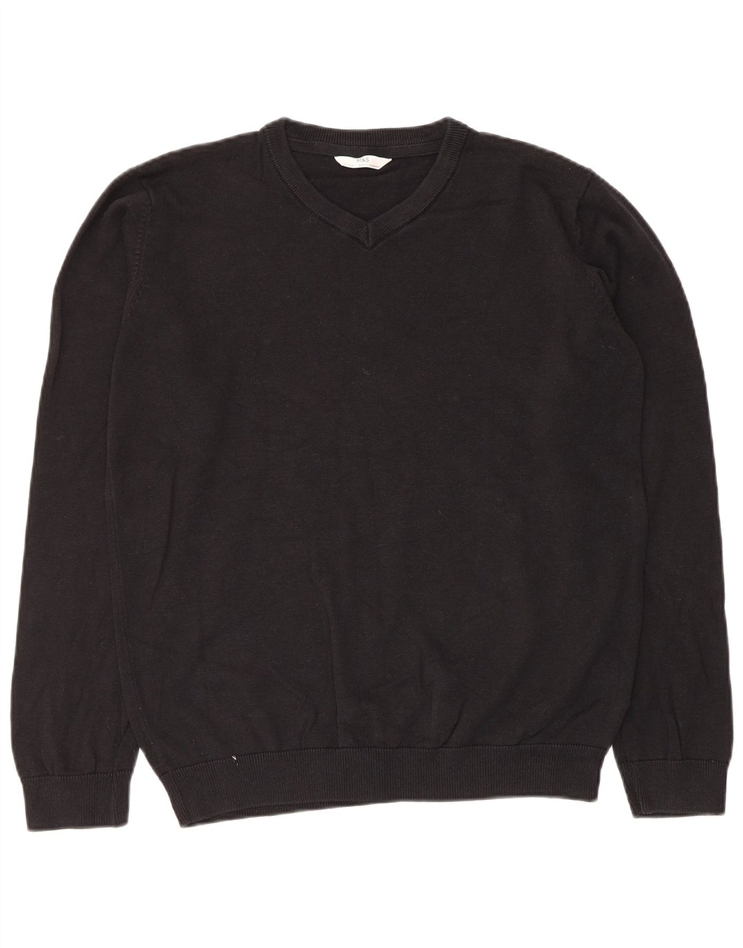 Marks & Spencer Boys V-hals sweater 15-16 år Sort bomuld