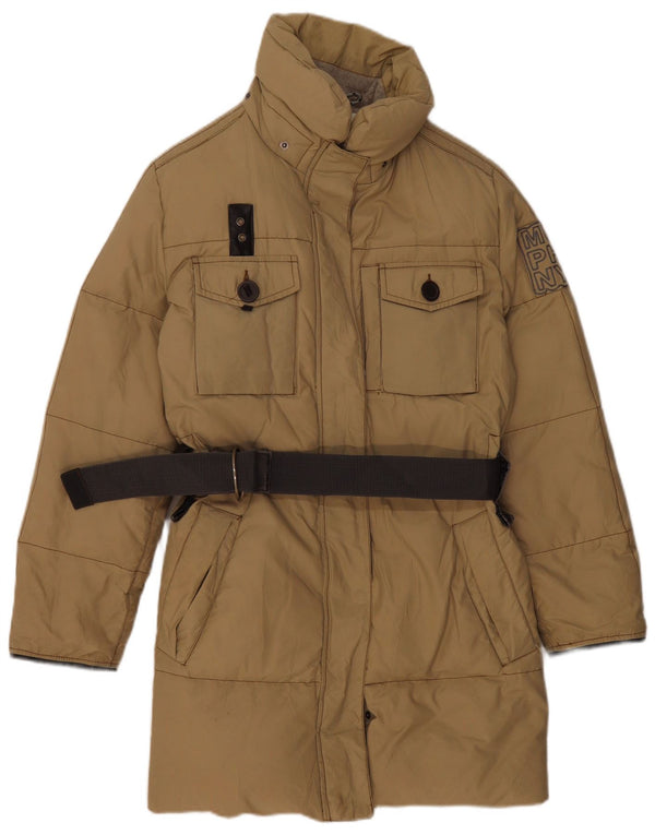 Murphy & Nye Womens Hooded Padded Coat UK 14 Medium Khaki Polyamide