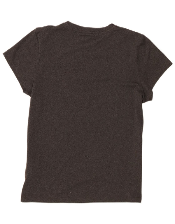 The North Face Womens T-Shirt Top UK 14 Large Grey Polyester