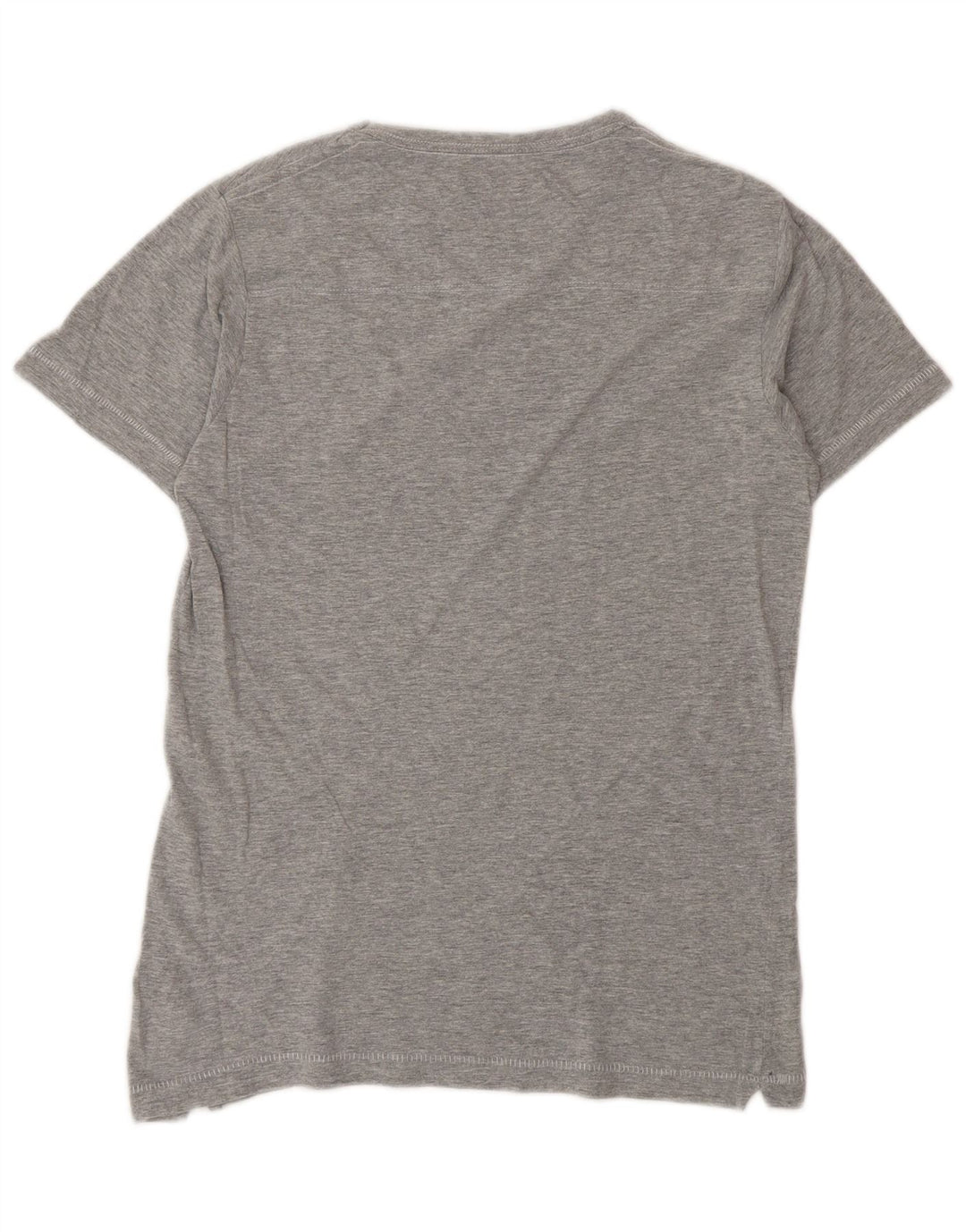 French Connection Dame T-Shirt Top UK 10 Lille Grå Bomuld