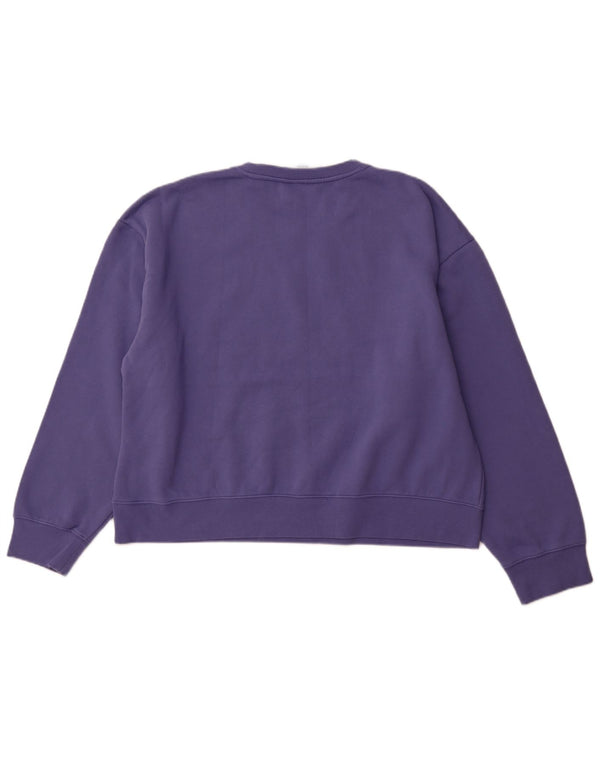 CHAMPION Dame Sweatshirt Jumper UK 20 2XL Lilla Bomuld