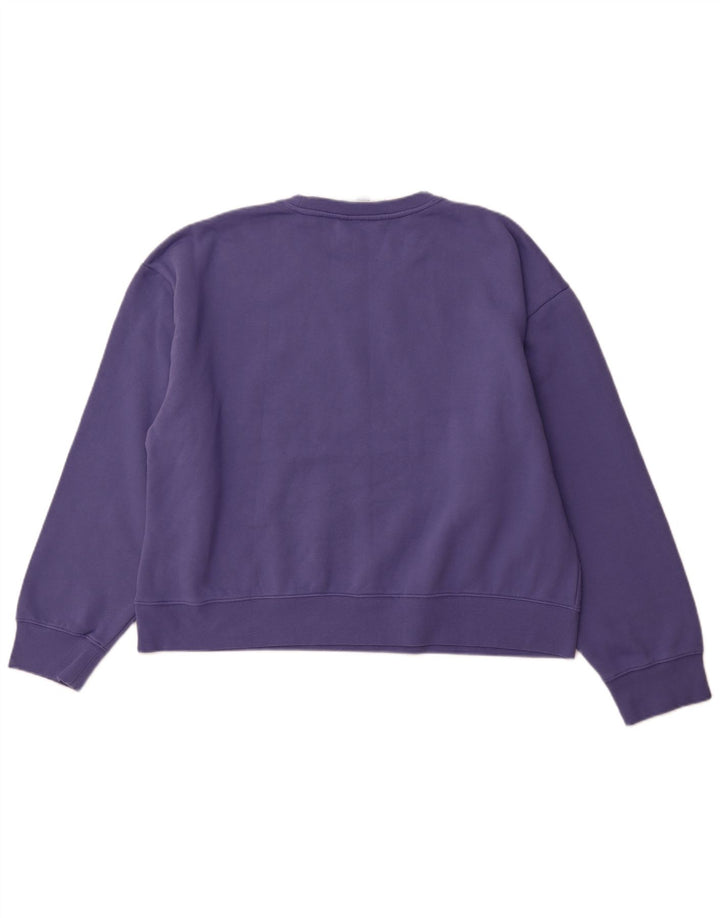 CHAMPION Dame Sweatshirt Jumper UK 20 2XL Lilla Bomuld