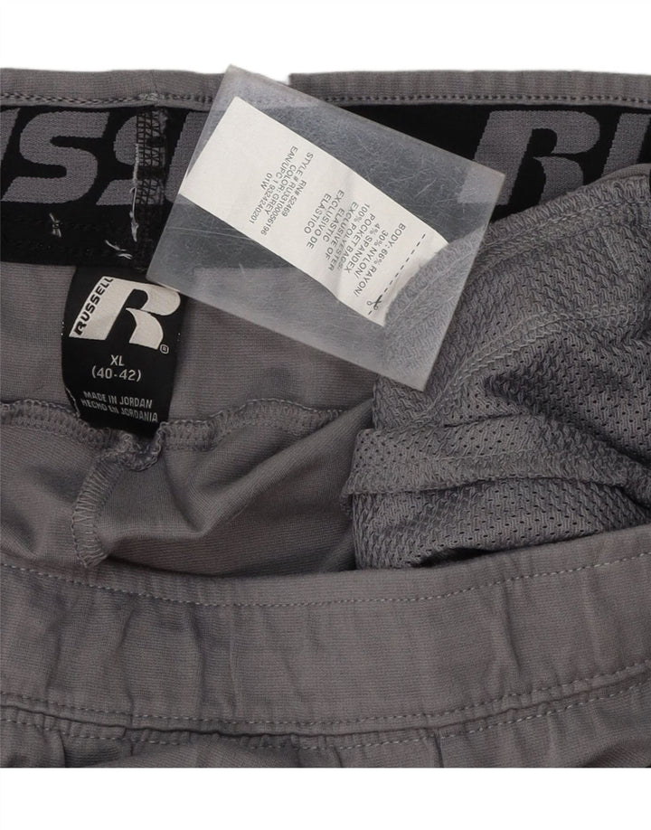 RUSSELL ATHLETIC Mens Tracksuit Trousers XL Grey Nylon Vintage Russell Athletic and Second-Hand Russell Athletic from Messina Hembry 