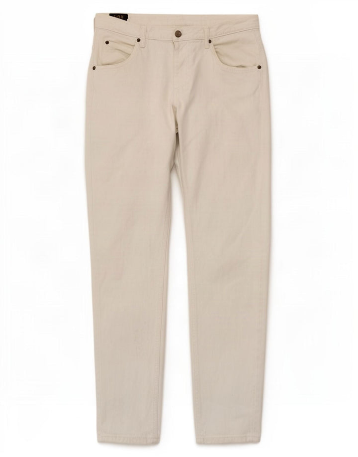 Lee Straight Jeans til mænd W34 L32 Hvid