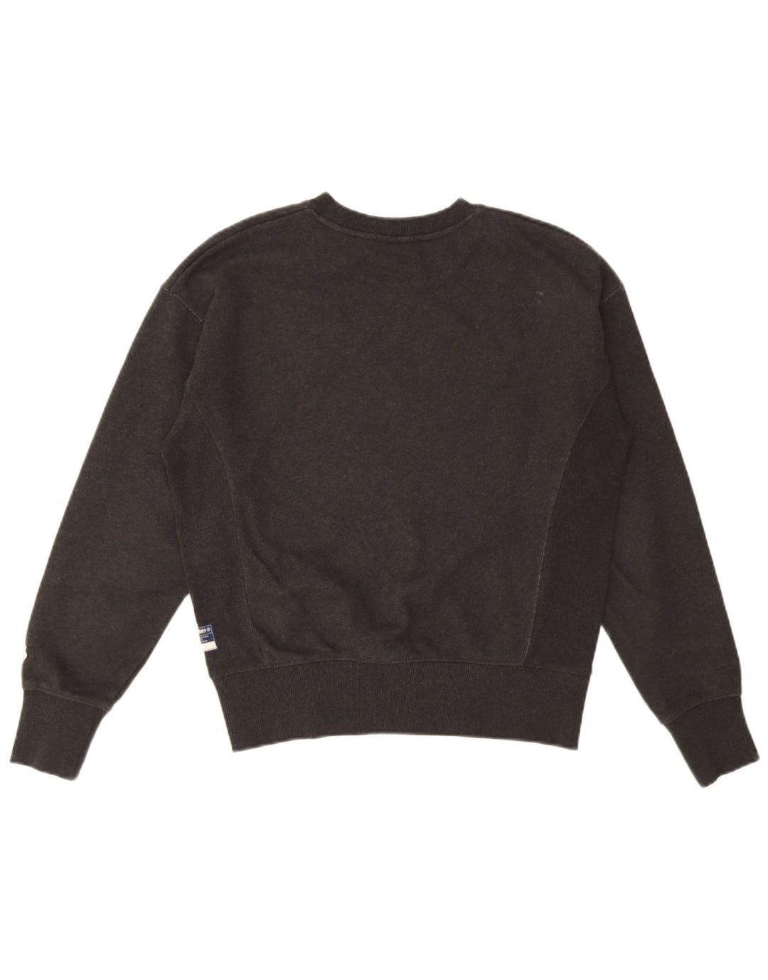 Superdry Womens Oversized Sweatshirt Jumper UK 10 Small Black Bomuld