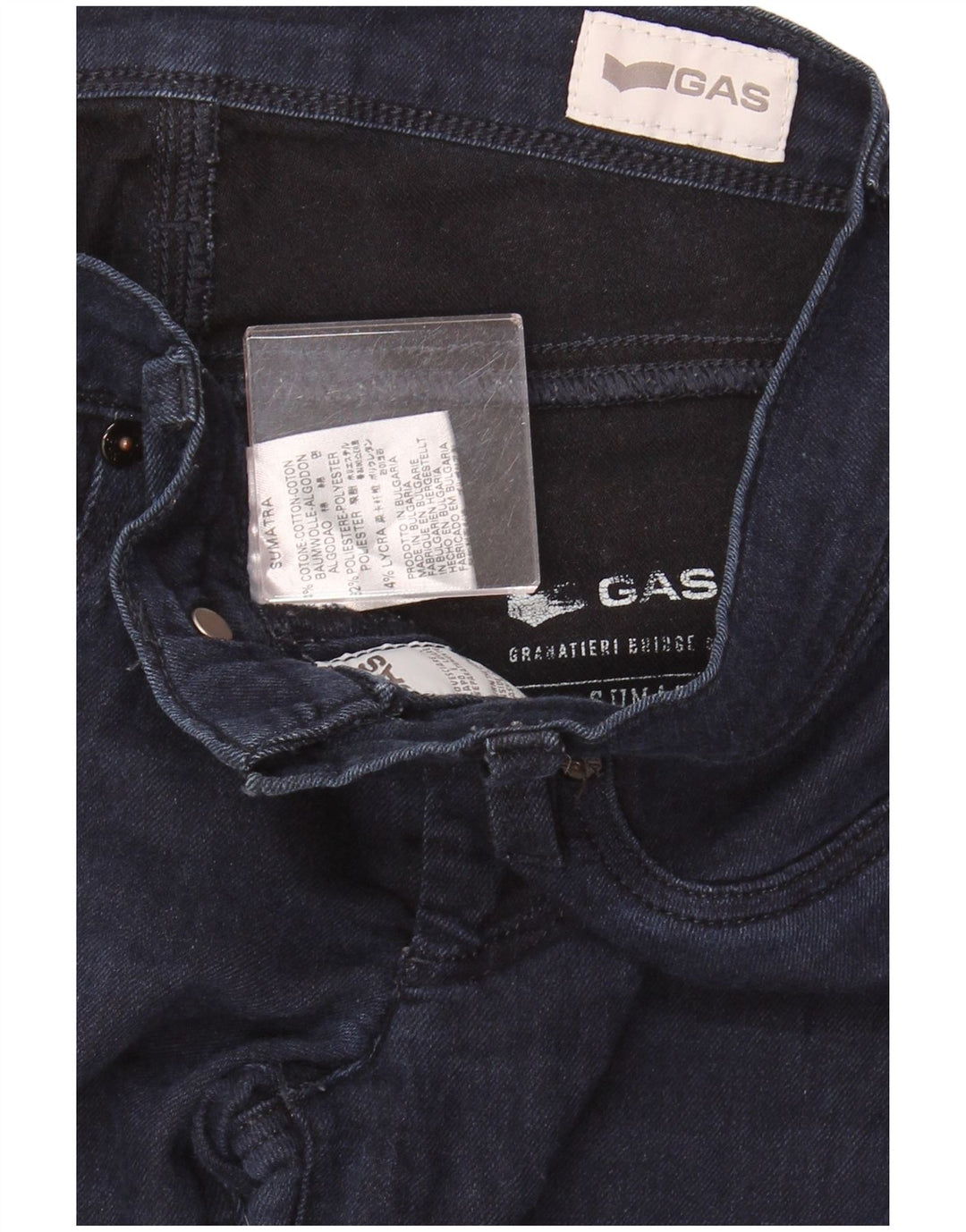 GAS Dame Sumatra Slim Jeans W25 L32 Marineblå Bomuld