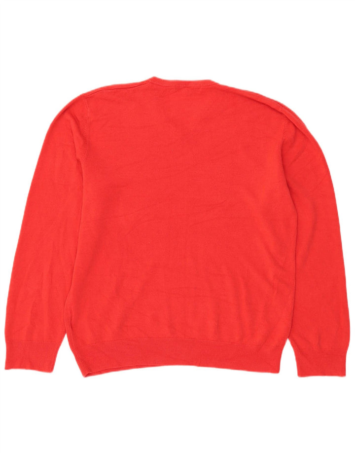 Marks & Spencer Herre V-hals sweater XL Rød Akryl
