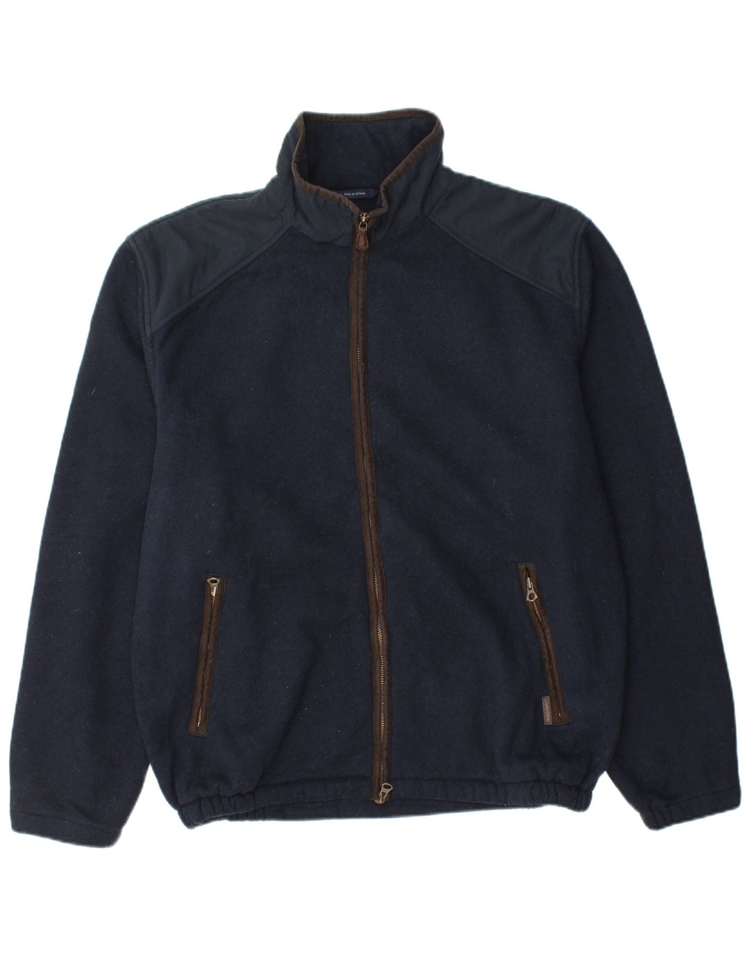 NAUTICA Mens Tracksuit Top Jacket Large Navy Blue Polyester