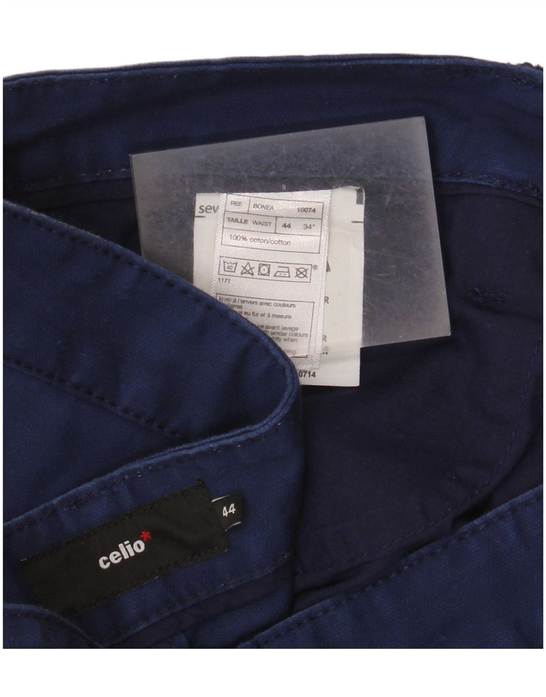 Celio Herre Cargo Shorts W34 store marineblå bomuld