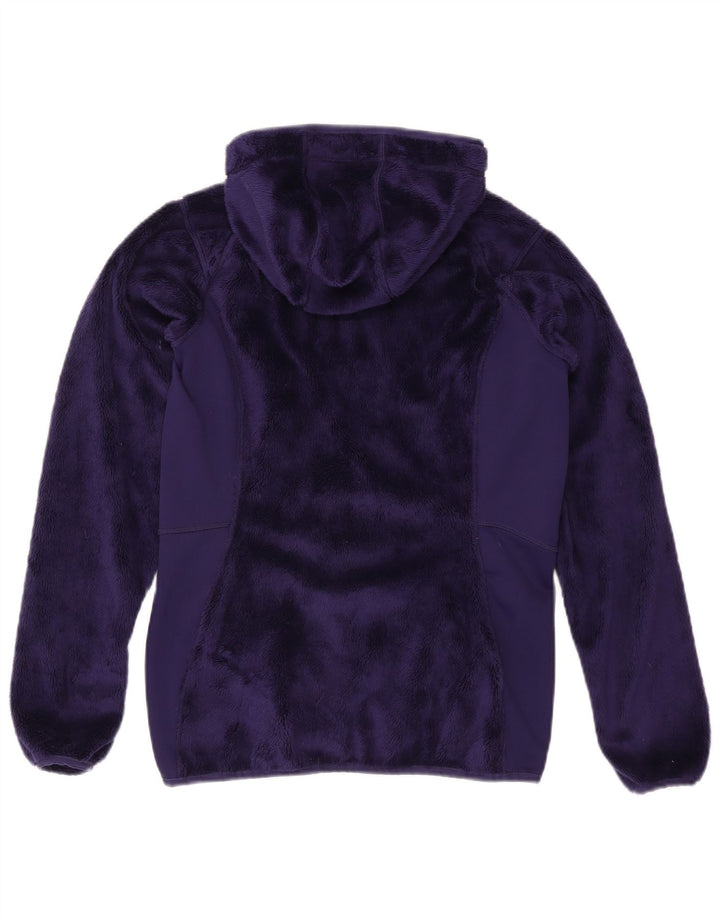 The North Face Fleecejakke med hætte til kvinder UK 14 Medium Lilla Polyester