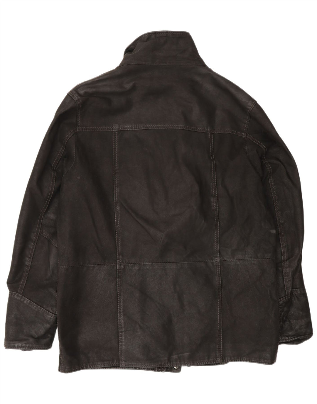 Vintage herre læderjakke IT 52 XL Sort