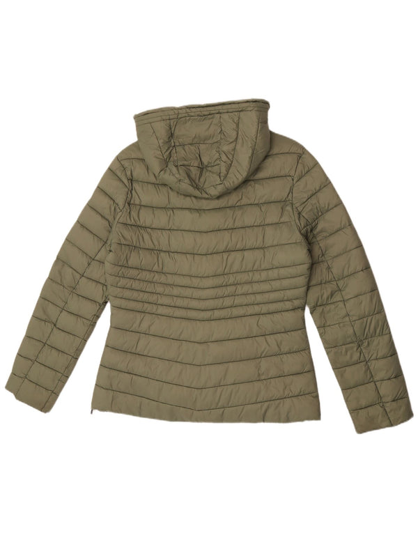 Carrera Polstret hættejakke til kvinder UK 14 Medium Khaki Polyamid