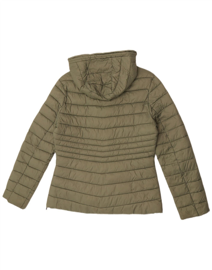 Carrera Polstret hættejakke til kvinder UK 14 Medium Khaki Polyamid