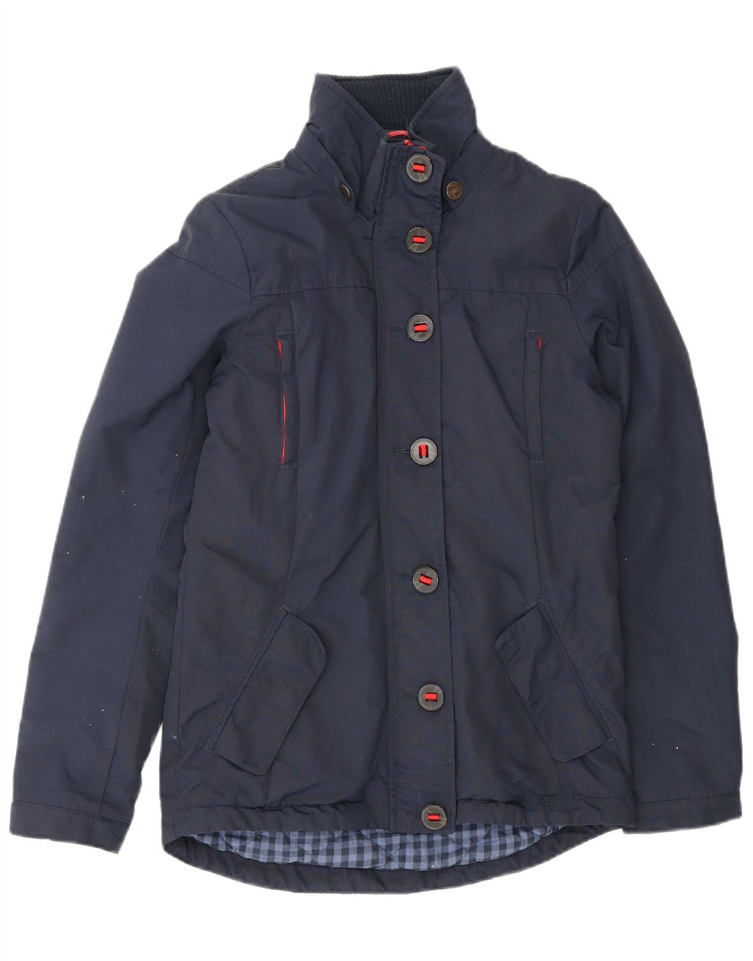 Fat Face Dame Windbreaker Jacket UK 6 XS Navy Blue Nylon