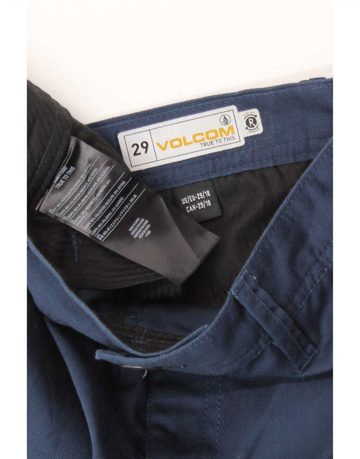 Volcom Herre Chino Shorts W29 Small Navy Blue Polyester