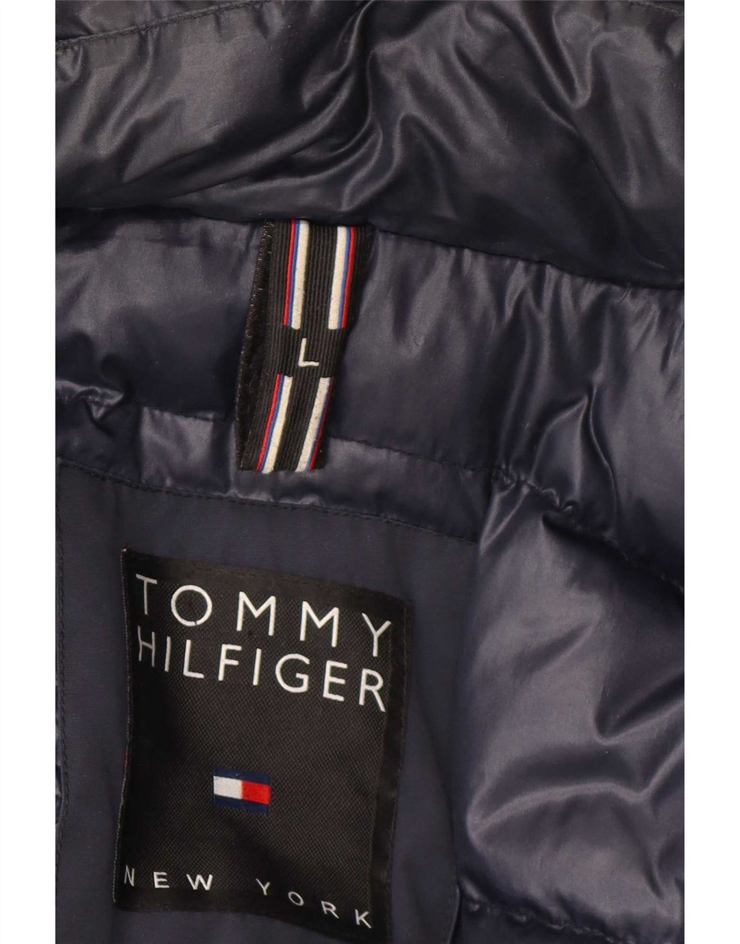 Tommy Hilfiger Herre hættepolstret jakke UK 40 Large Navy Blue