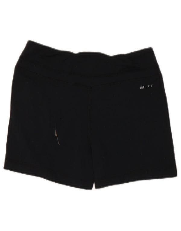 Nike Dame Dri Fit sportsshorts UK 6 XS sort nylon