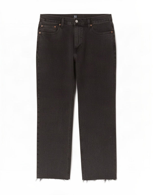 Gap Womens Crop Højtaljede tilspidsede jeans W30 L26 sort bomuld