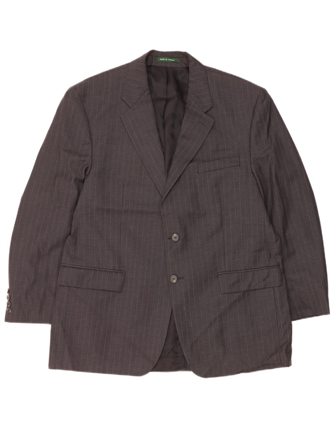 Ralph Lauren Herre 2-knaps blazerjakke UK 44 XL Grå nålestribet uld
