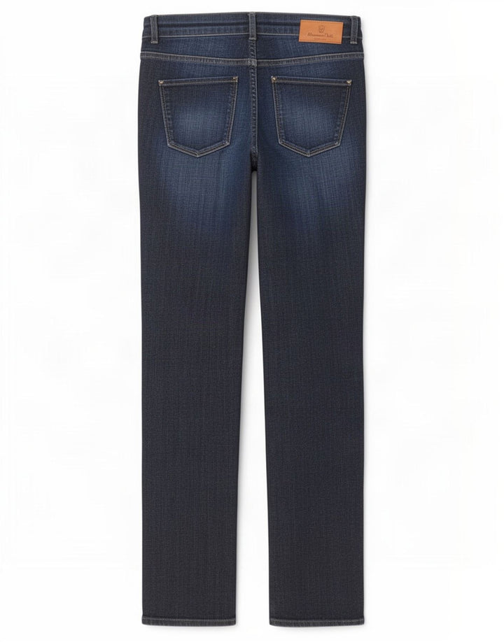 Massimo Dutti Dame Straight Jeans EU 40 Medium W30 L31 Navy Blue