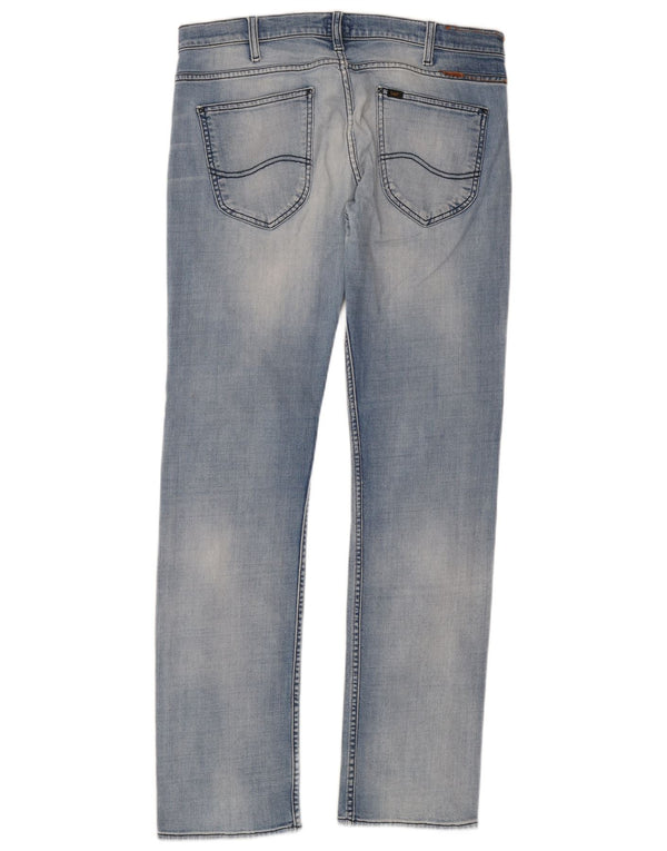 Lee Mens Powell Slim Jeans W34 L34 Blå Bomuld