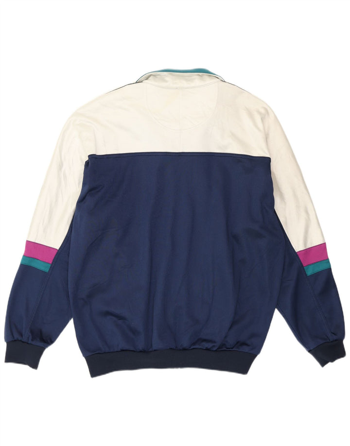 ASICS Grafisk træningsdragt til mænd, topjakke IT 54 XL Navy Blue Colourblock