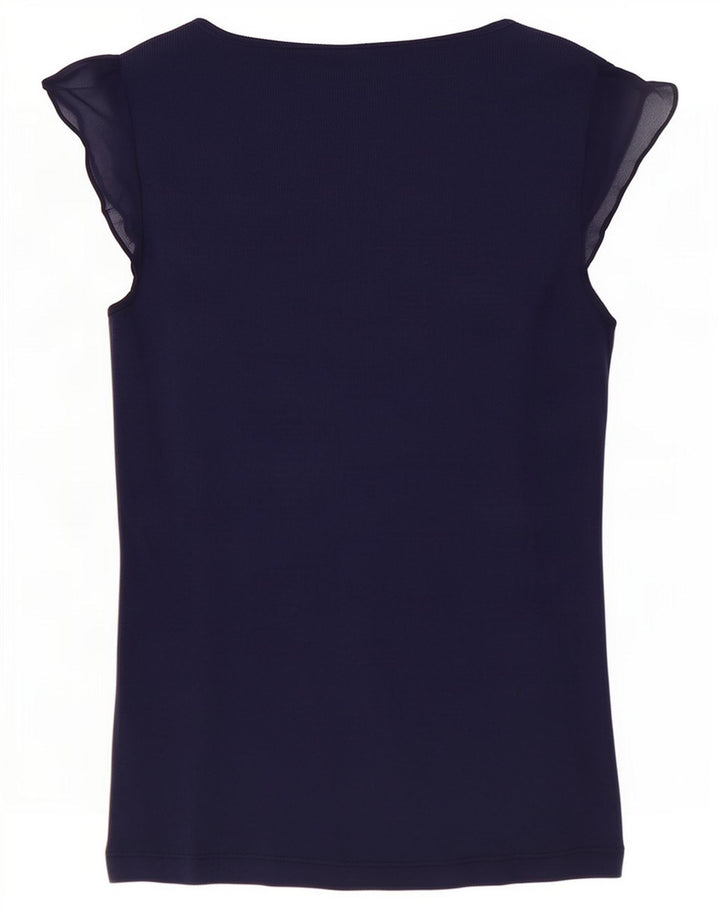 Max & Co. Damebluse Top UK 12 Medium Navy Blue