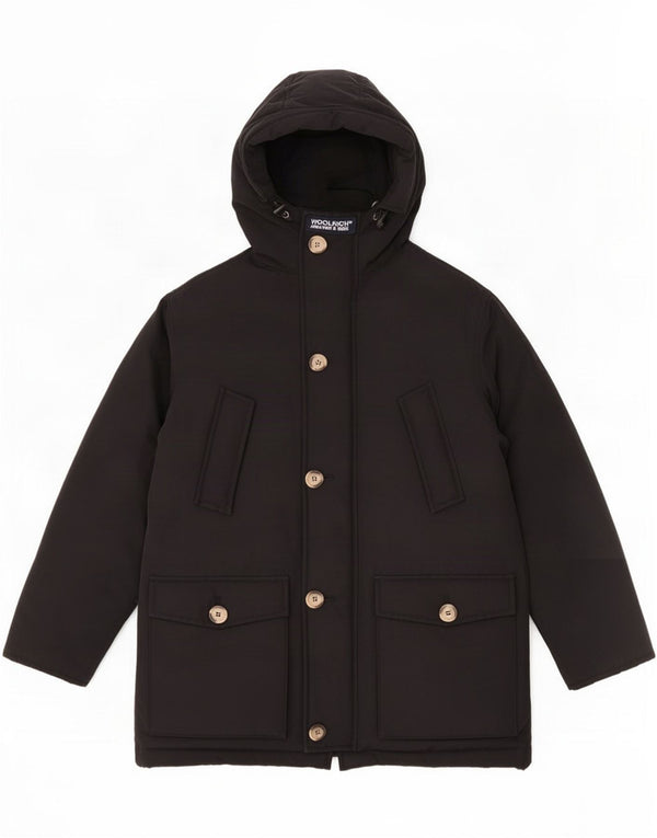 Woolrich drenge hættejakke 7-8 år sort bomuld