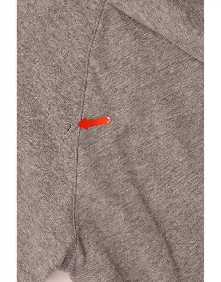 ADIDAS Hættetrøje med lynlås til mænd Medium Grey Flecked Bomuld
