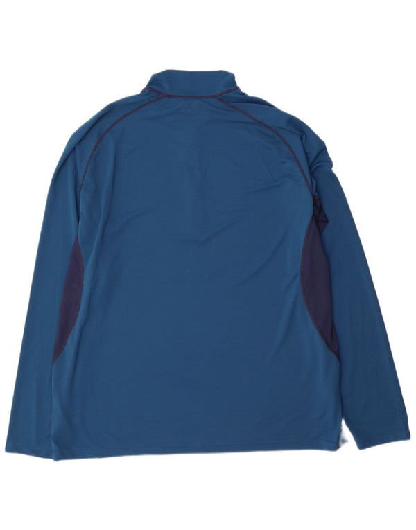 Berghaus Herre Zip Neck Pullover Træningsdragt Top 2XL Blå Colourblock