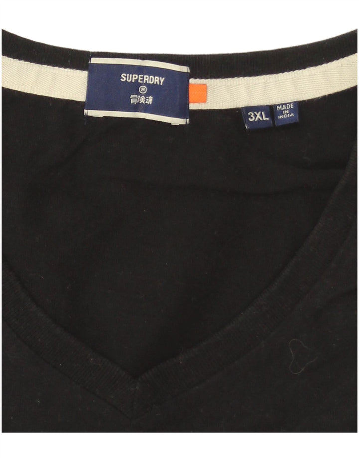 Superdry T-shirt top til mænd 3XL sort