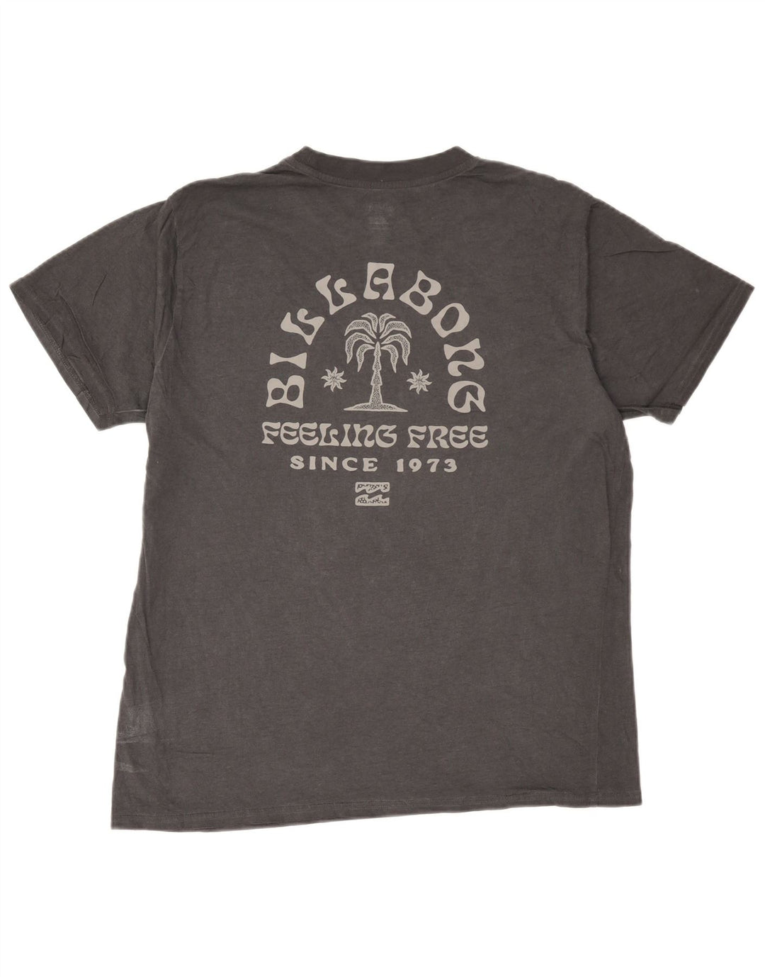 Billabong Herre Grafisk T-Shirt Top Stor Grå Bomuld