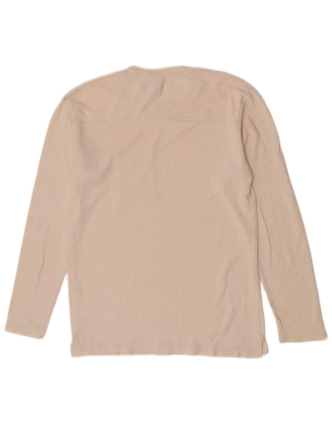 Zara Herre Top Langærmet Medium Off White Bomuld