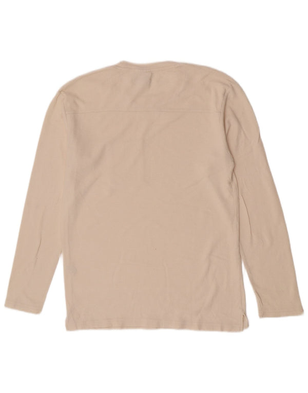Zara Herre Top Langærmet Medium Off White Bomuld