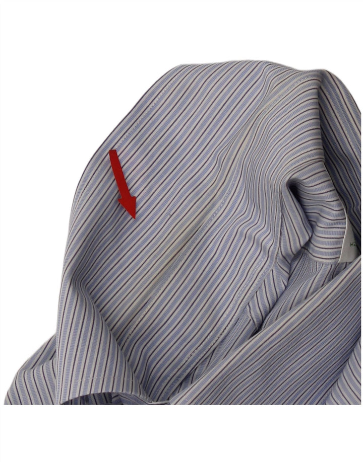 Brooks Brothers Herre 346 skjorte str. 15 Medium blå stribet bomuld