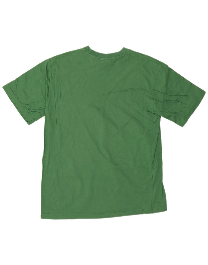 FILA Mens Graphic T-Shirt Top Large Green Cotton