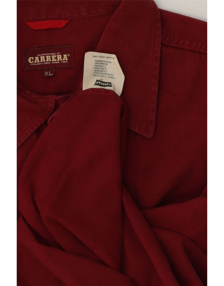 CARRERA Denimskjorte til mænd XL Bourgogne bomuld
