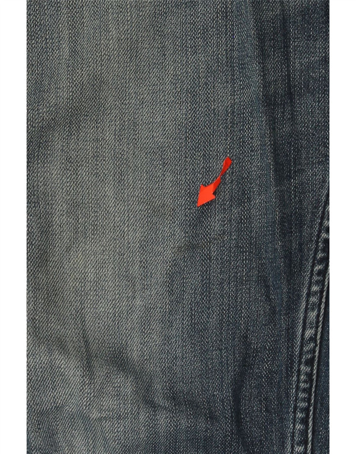 CALVIN KLEIN Herre Distressed Slim Jeans W32 L34 Blå Bomuld